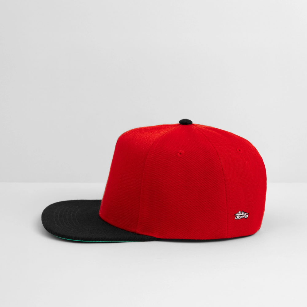 Männer Snapback Cap Unisex - Dream Team - Rot/Schwarz