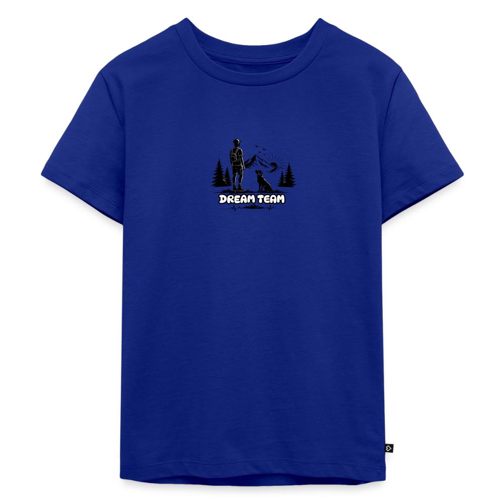 Kinder Premium T-Shirt Jungs - Dream Team - Royalblau