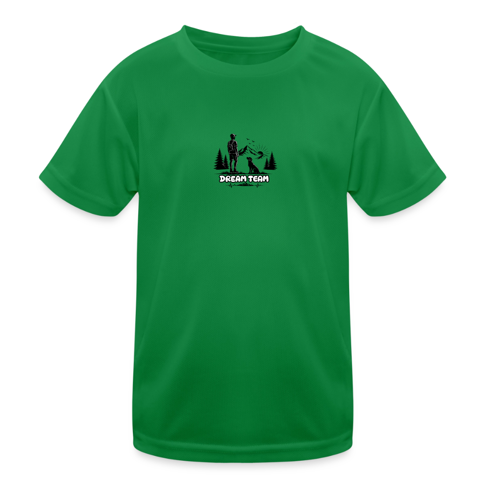Kinder Funktions-T-Shirt Jungs - Dream Team - Kelly Green