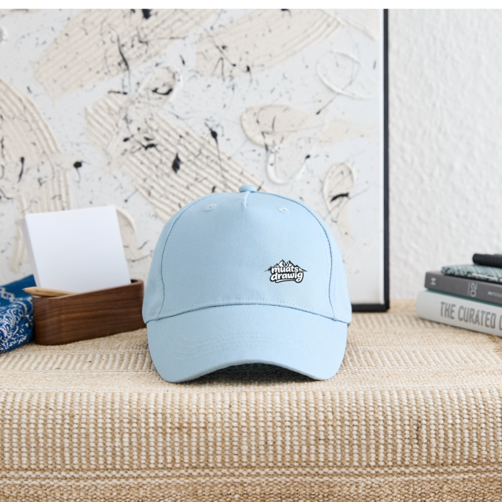 Kinder Bio Basecap - muats drawig - Hellblau
