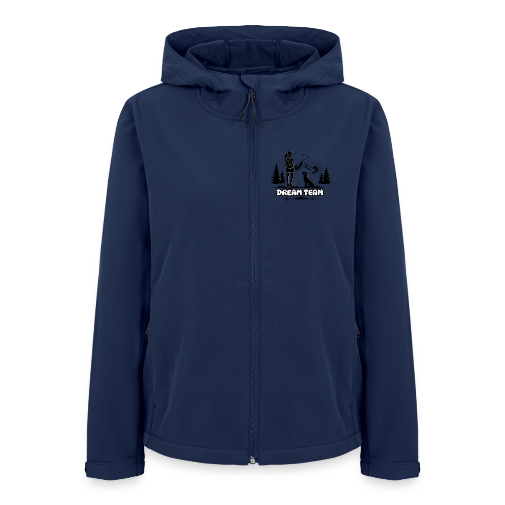 Recycelte Frauen Softshelljacke - Dream Team - Navy