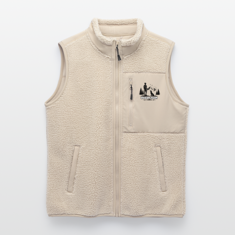 Männer Sherpaweste - Dream Team - Beige