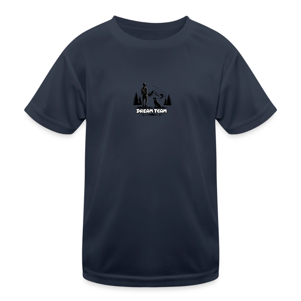 Kinder Funktions-T-Shirt Jungs - Dream Team - Navy