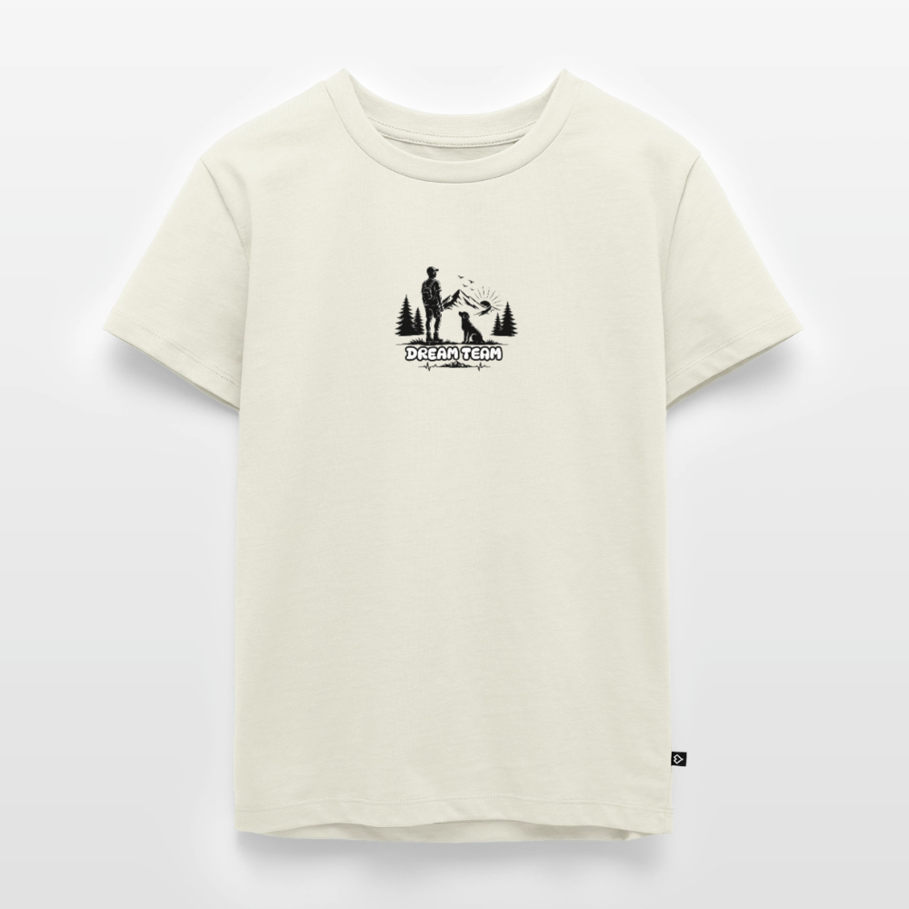Kinder Premium T-Shirt Jungs - Dream Team - Naturweiß
