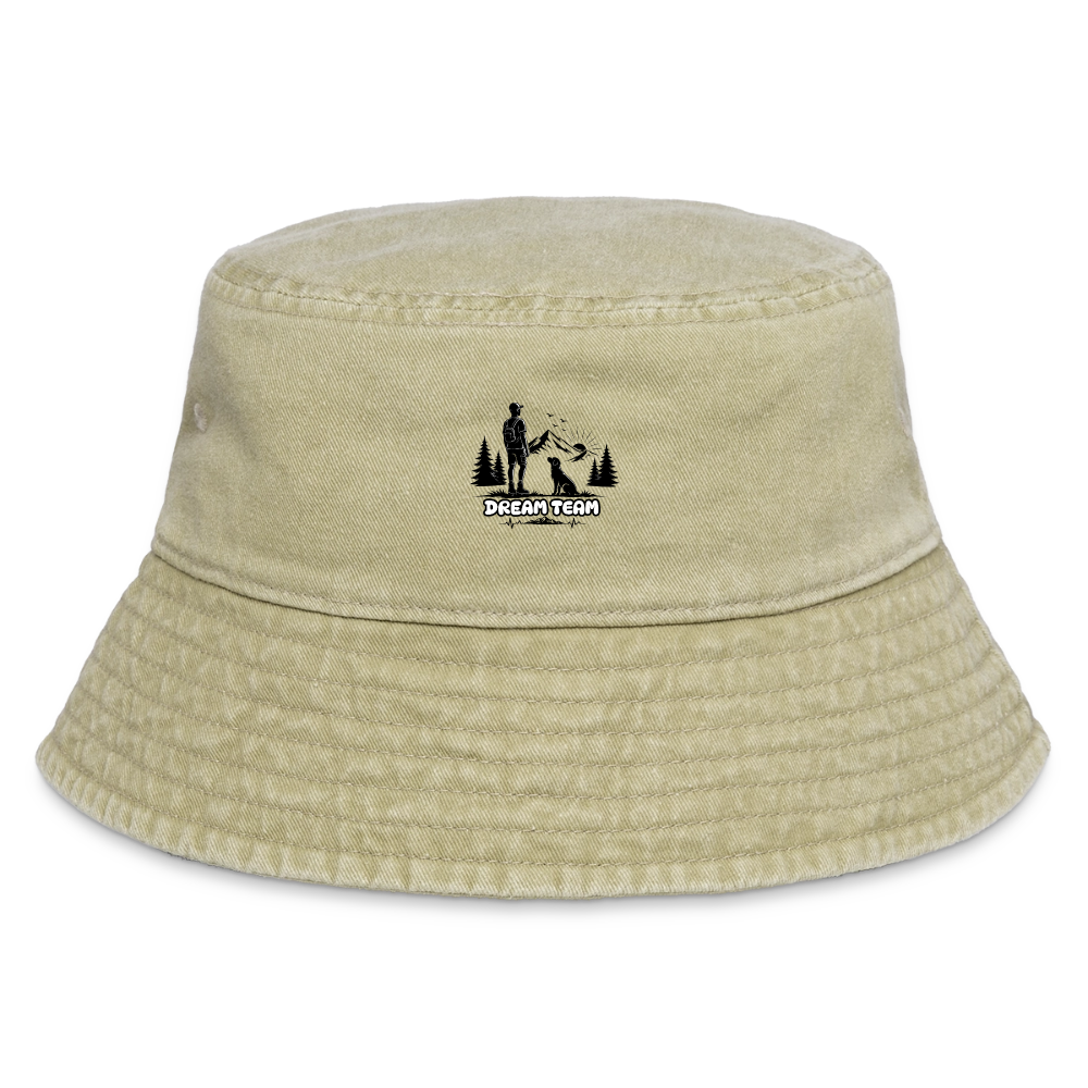 Männer Vintage Wander-Hut - Dream Team - Vintage Beige