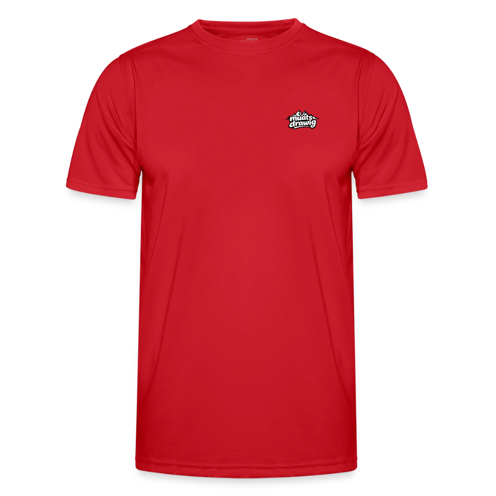 Funktions-Shirt Männer - muats drawig - Rot