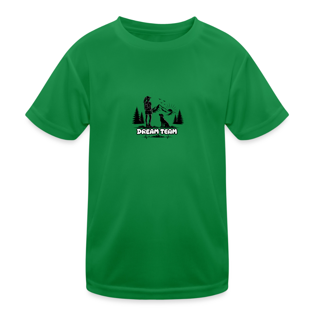 Kinder Funktions-T-Shirt Mädchen - Dream Team - Kelly Green