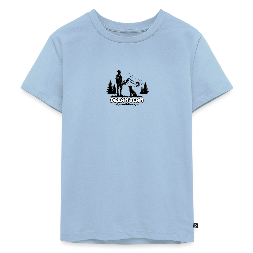 Kinder Premium T-Shirt Jungs - Dream Team - Hellblau