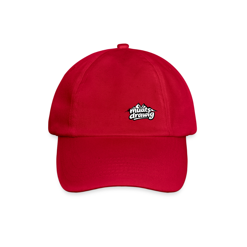 Baumwoll-Baseballkappe Unisex - muats drawig - klassisch Rot