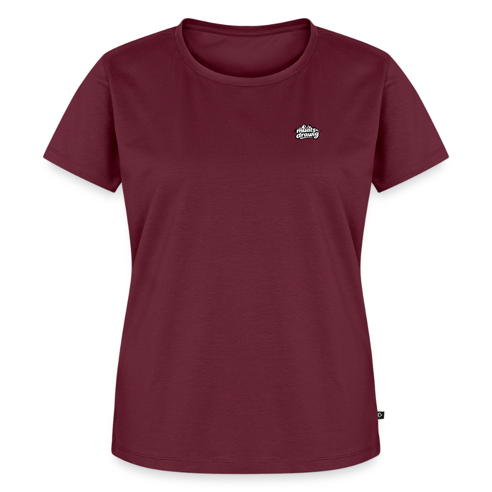 Frauen Premium T-Shirt - muats drawig - Burgunderrot