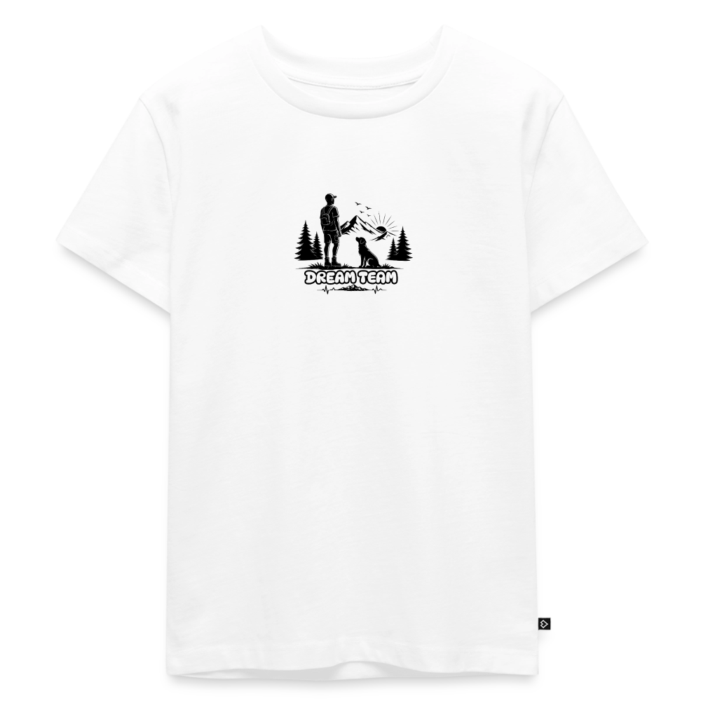 Kinder Premium T-Shirt Jungs - Dream Team - Weiß