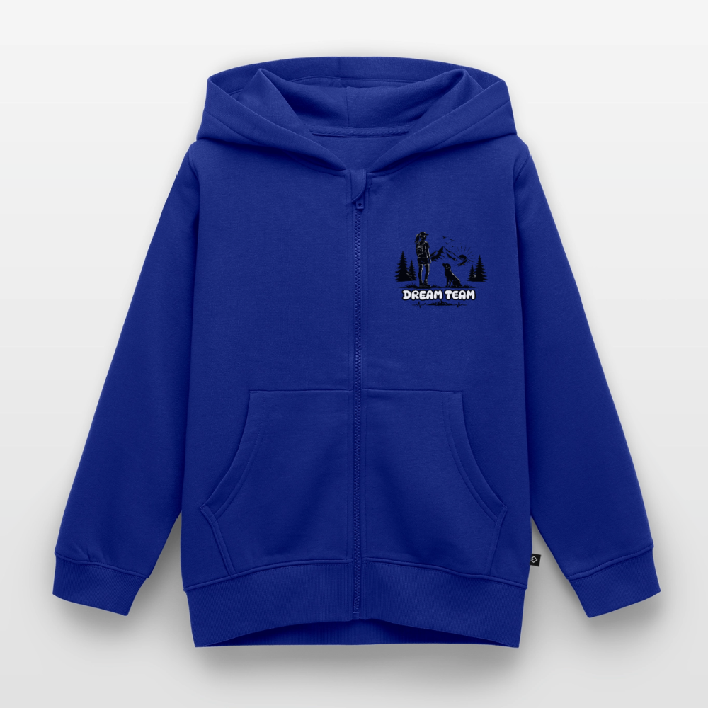 Kinder Premium Kapuzenweste Mädchen - Dream Team - Royalblau