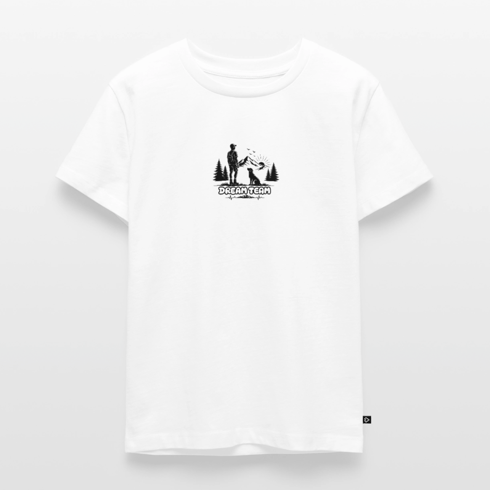 Kinder Premium T-Shirt Jungs - Dream Team - Weiß