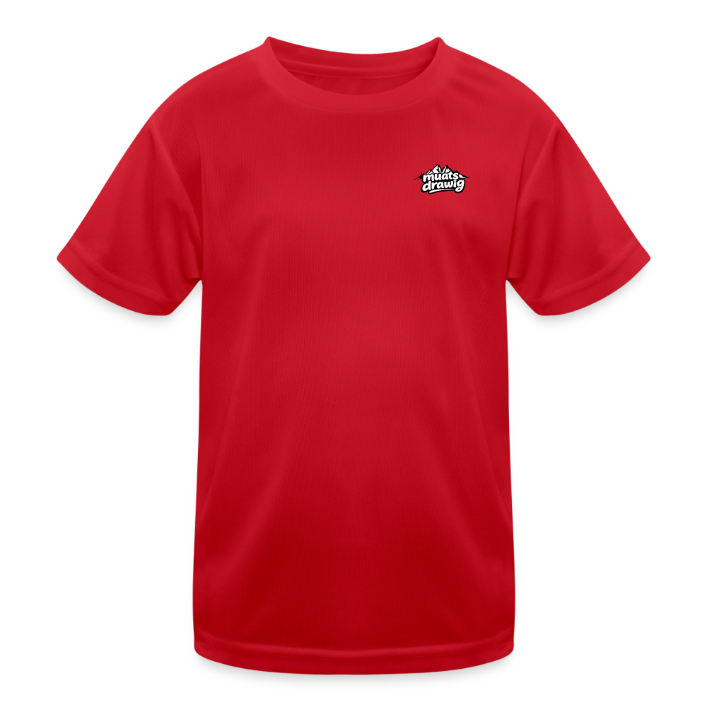 Funktions-T-Shirt Kinder - muats drawig - Rot