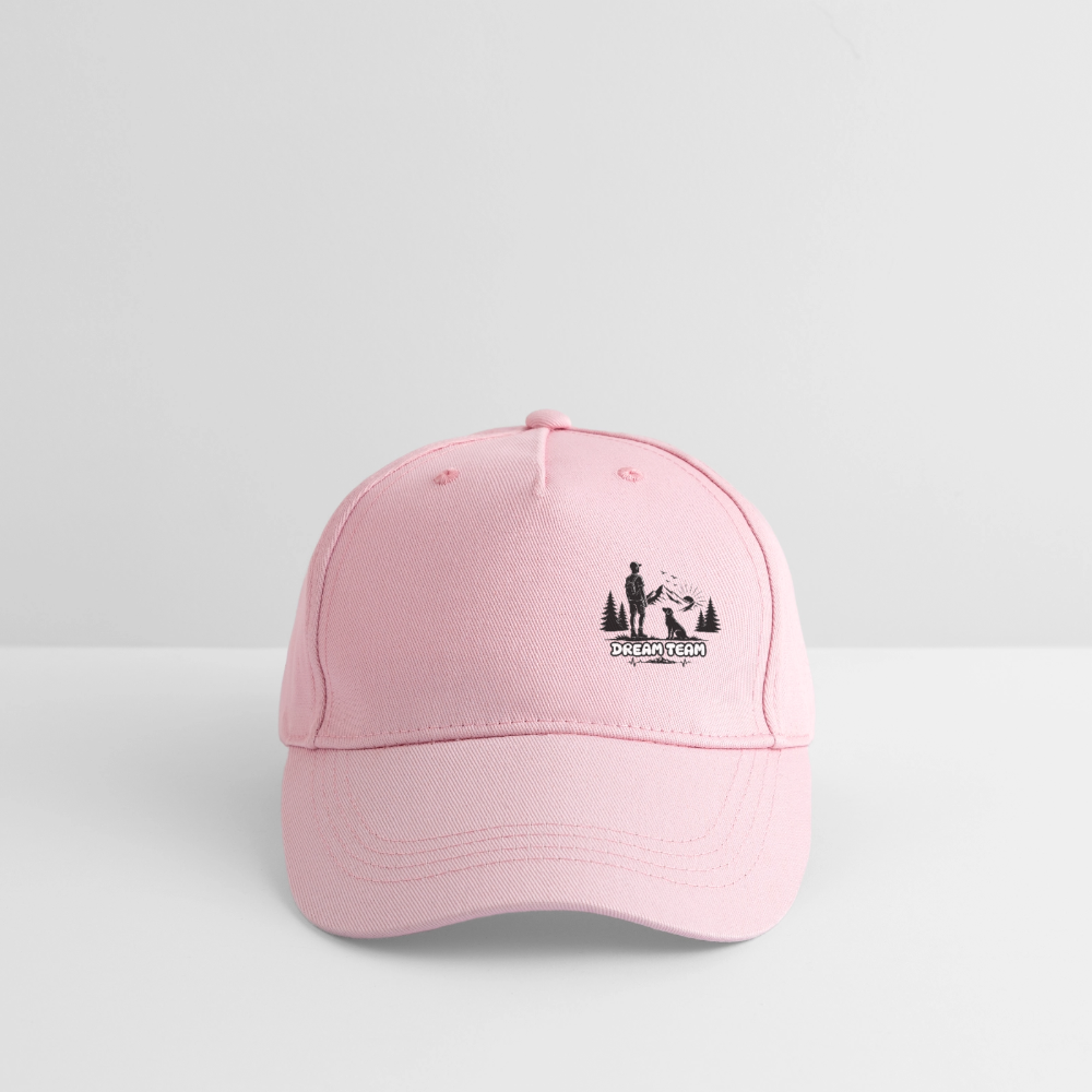Jungs - Kinder Bio Basecap - Dream Team - Hellrosa