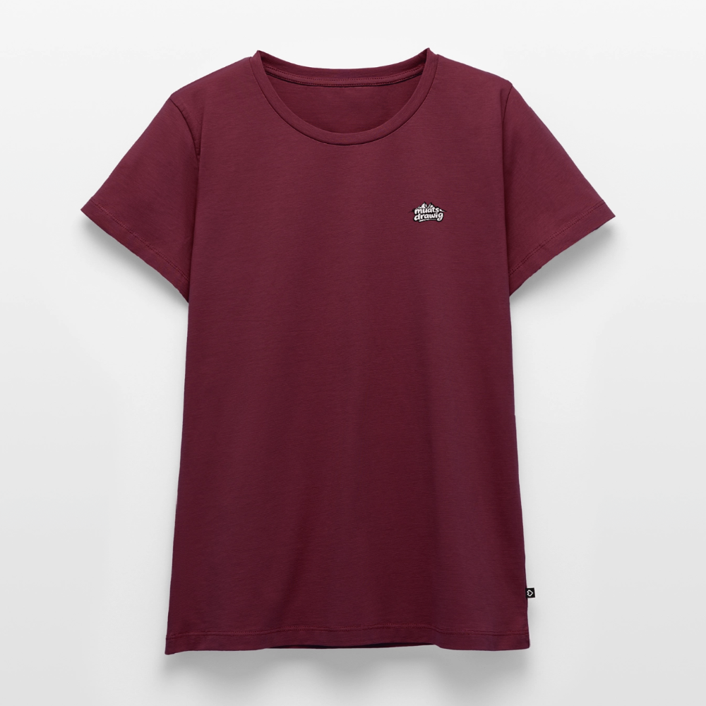 Frauen Premium T-Shirt - muats drawig - Burgunderrot
