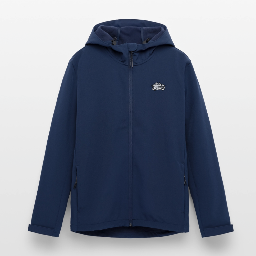 Recycelte Männer Softshell-Jacke - muats drawig - Navy