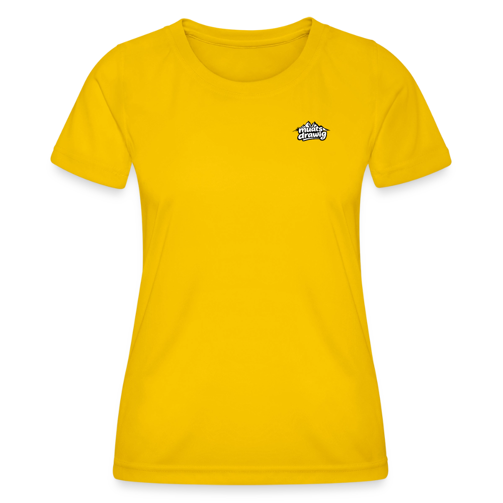 Funktions-T-Shirt Frauen - muats drawig - Eigelb