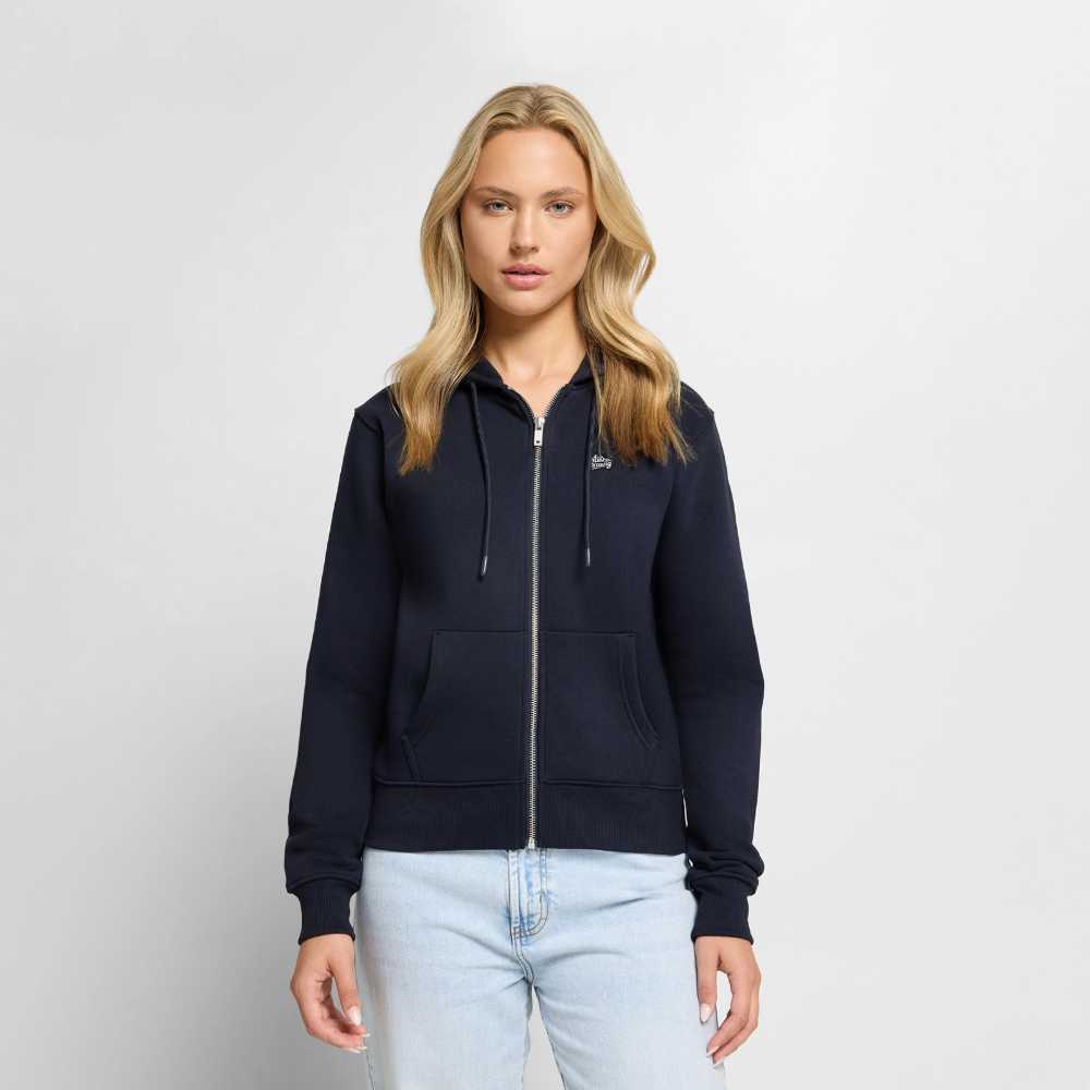 Frauen Premium Kapuzenweste - muats drawig - Navy
