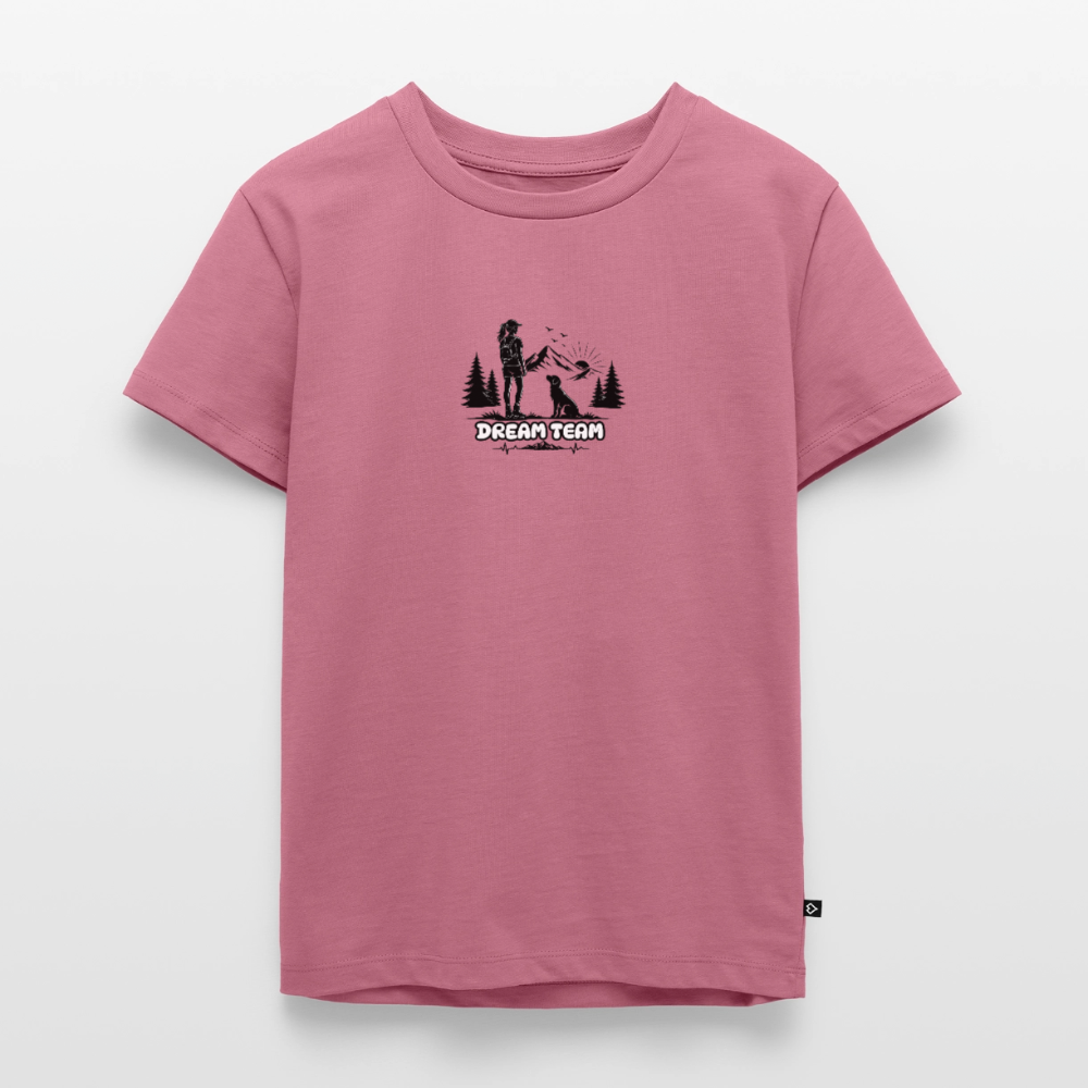 Kinder Premium T-Shirt Mädchen - Dream Team - Mauve