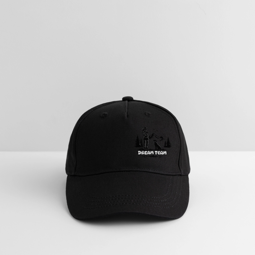 Mädchen - Kinder Bio Basecap - Dream Team - Schwarz