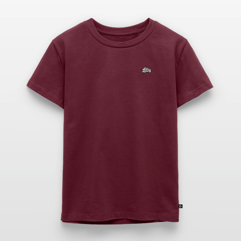 Kinder Premium T-Shirt - muats drawig - Burgunderrot