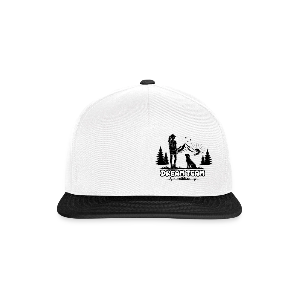 Frauen Snapback Cap Unisex - Dream Team - Weiß/Schwarz