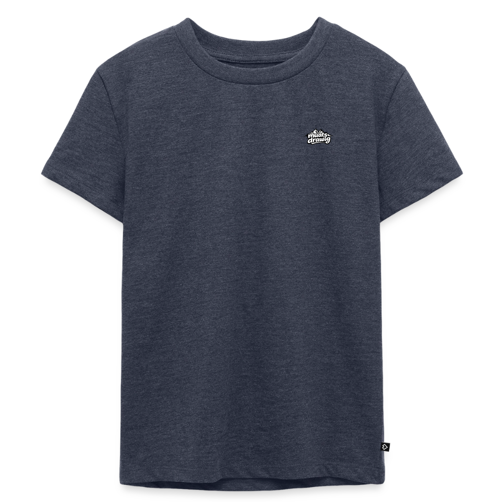 Kinder Premium T-Shirt - muats drawig - Jeansblau 