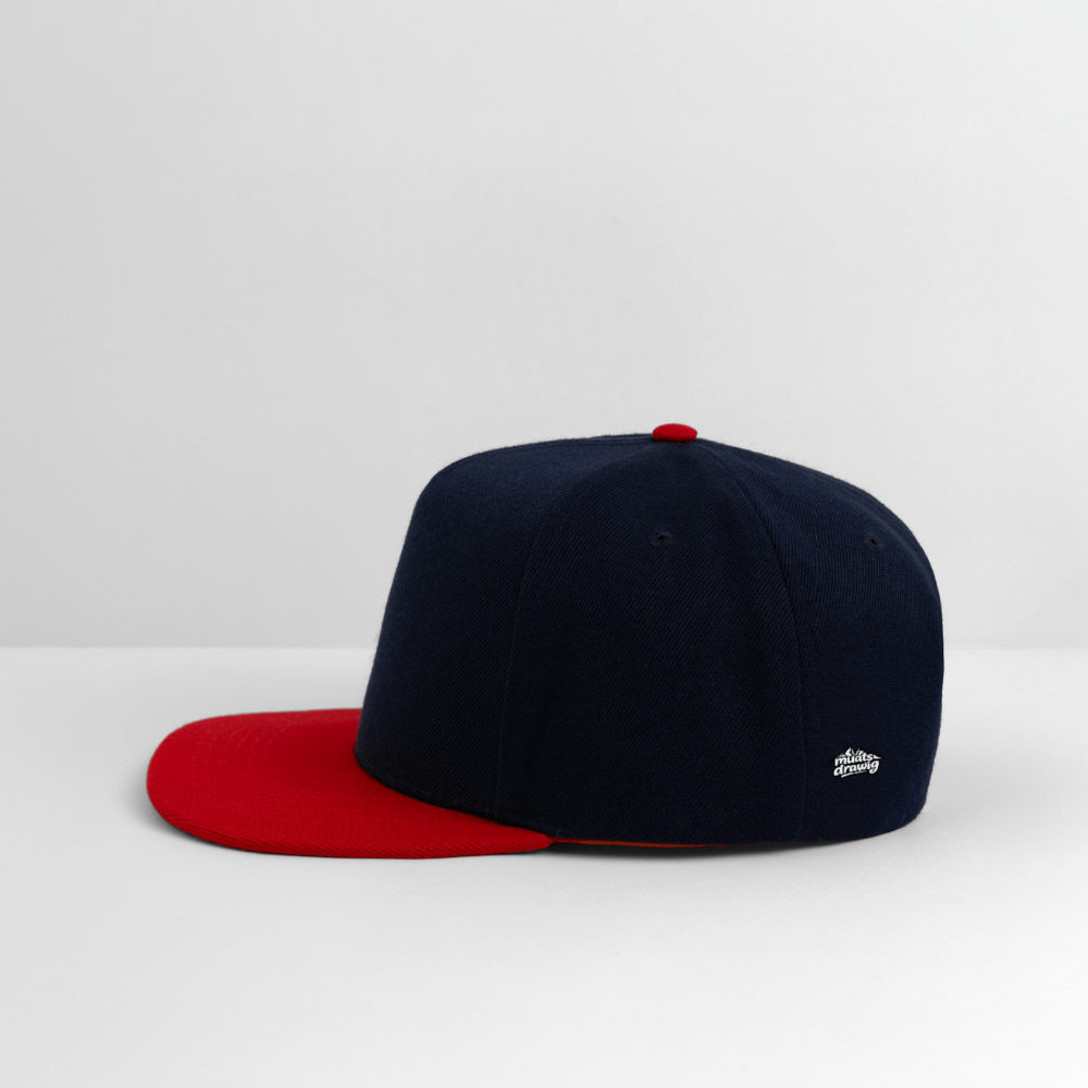 Männer Snapback Cap Unisex - Dream Team - Navy/Rot