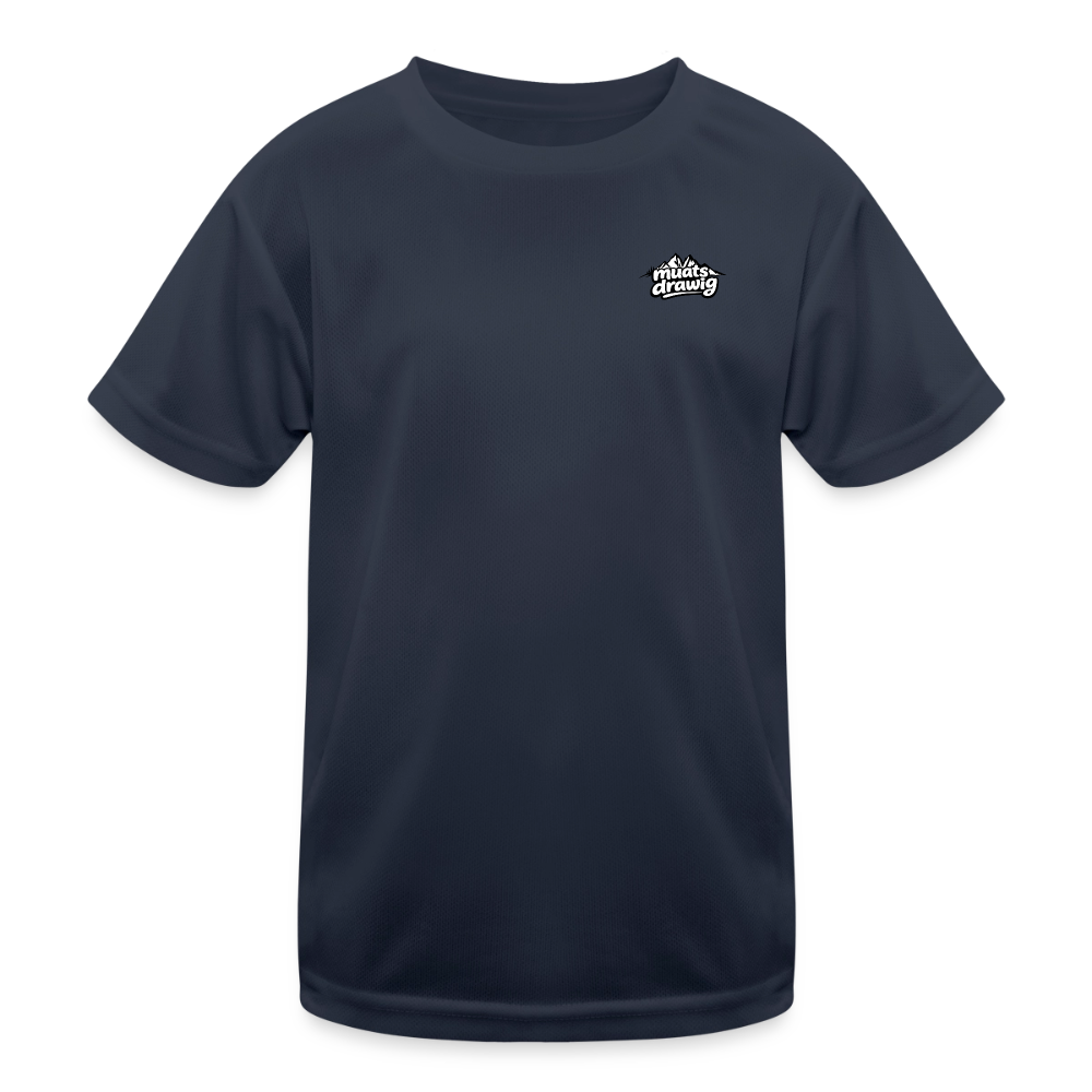 Funktions-T-Shirt Kinder - muats drawig - Navy