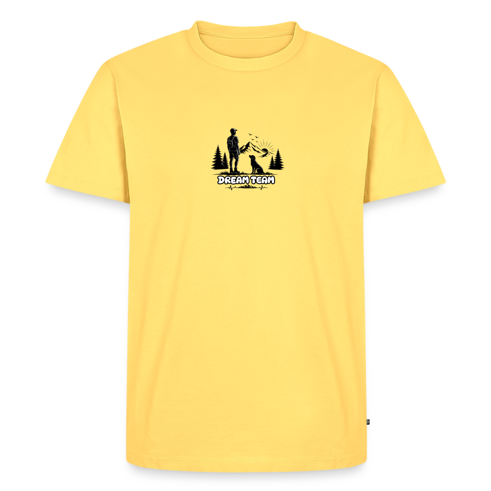 Männer Premium T-Shirt - Dream Team - Pastellgelb