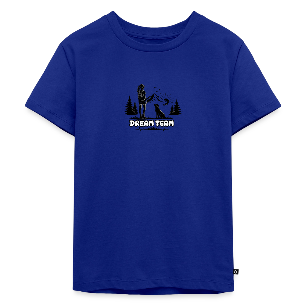 Kinder Premium T-Shirt Mädchen - Dream Team - Royalblau