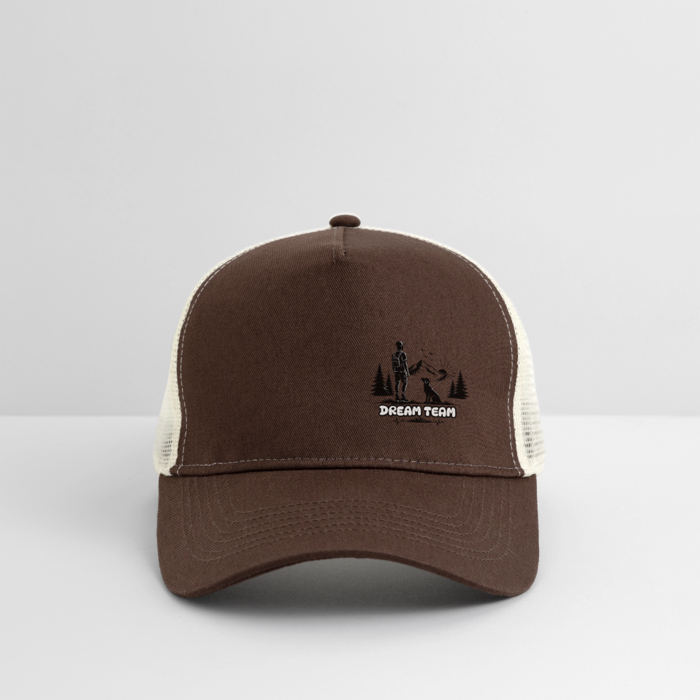 Männer Trucker Cap Unisex - Dream Team - Braun/Beige