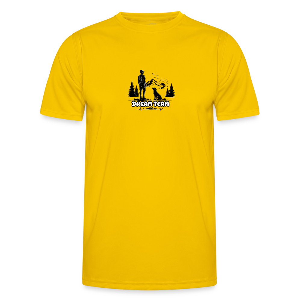 Männer Funktions-T-Shirt - Dream Team - Eigelb