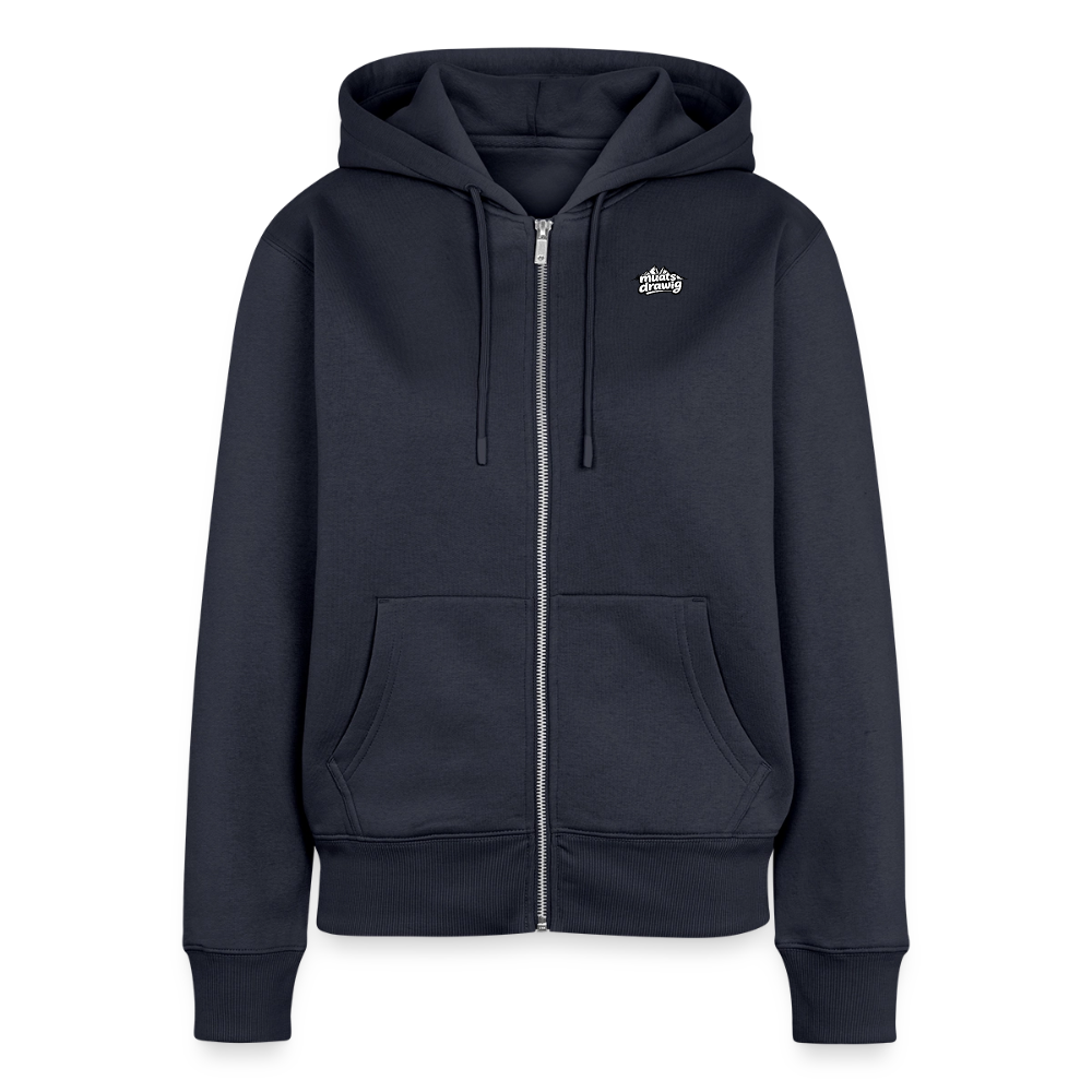 Frauen Premium Kapuzenweste - muats drawig - Navy