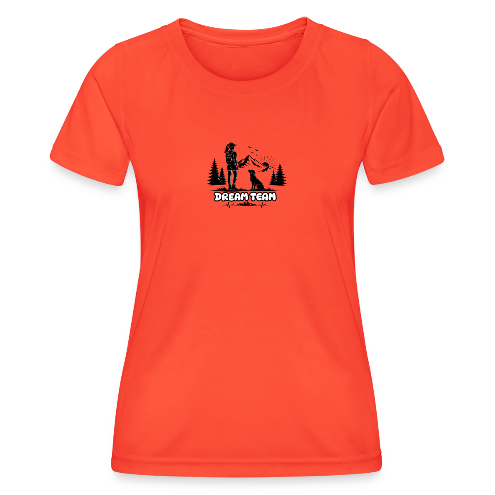 Frauen Funktions-T-Shirt - Dream Team - Grenadine