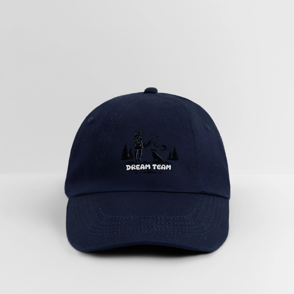 Frauen Baumwoll-Baseballkappe Unisex - Dream Team - Blau/Blau