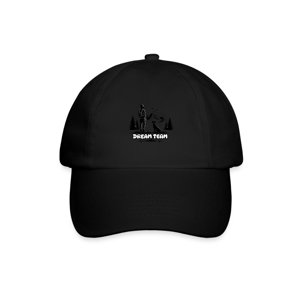Männer Baumwoll-Baseballkappe Unisex - Dream Team - Schwarz/Schwarz