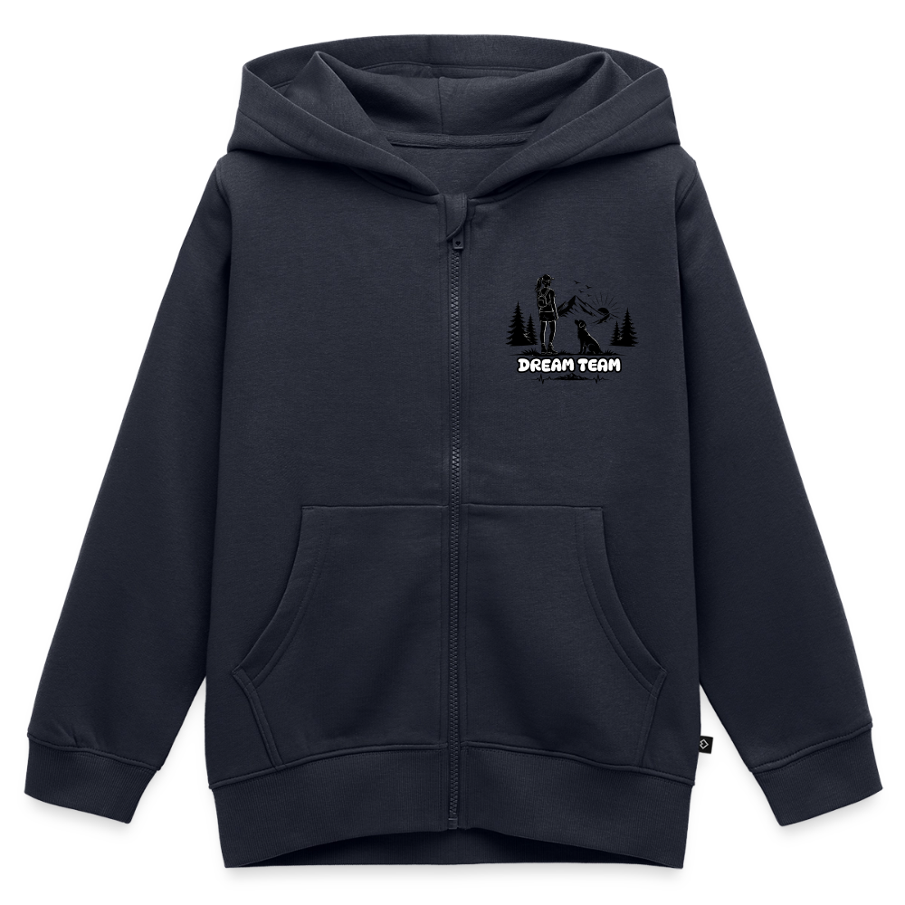 Kinder Premium Kapuzenweste Mädchen - Dream Team - Navy