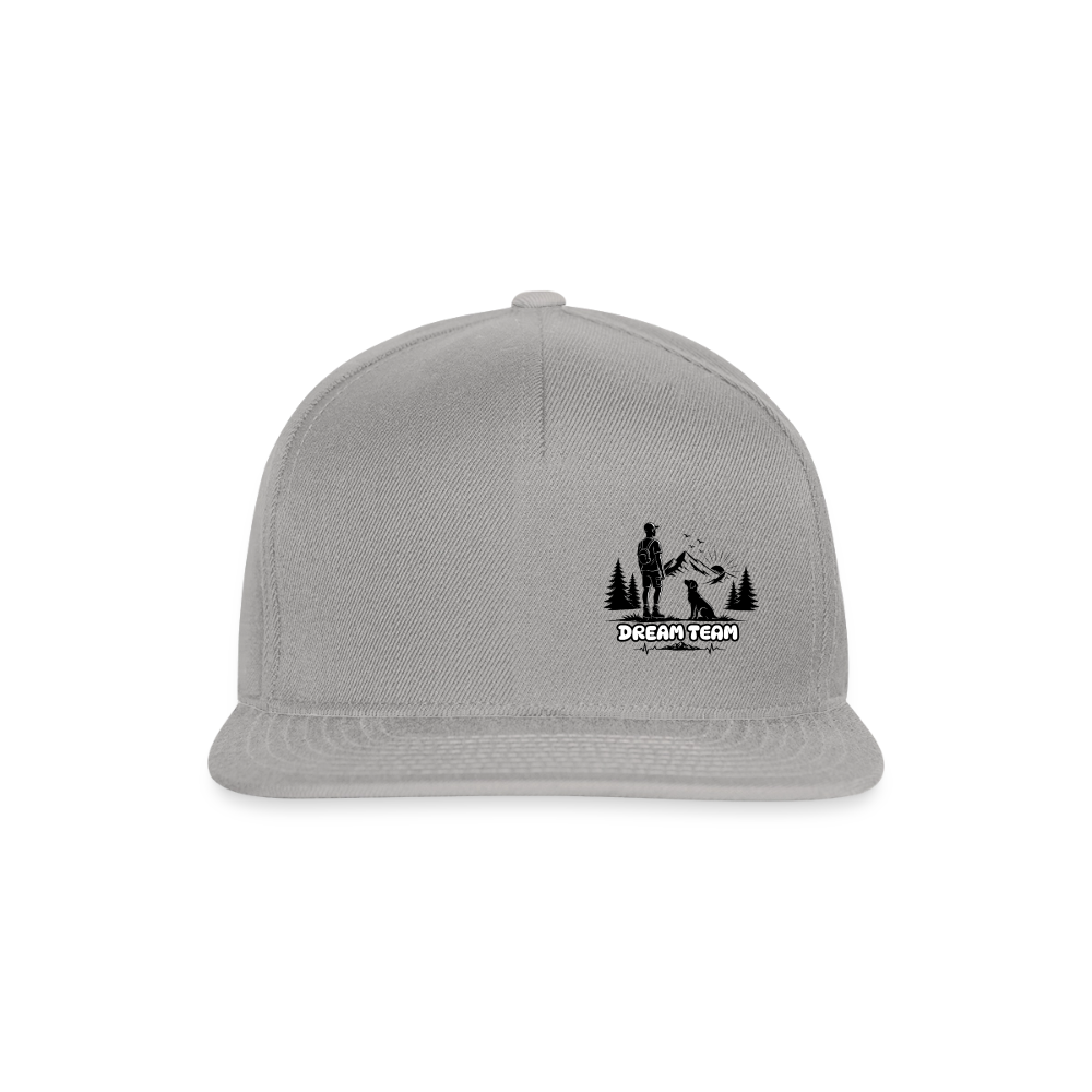 Männer Snapback Cap Unisex - Dream Team - Graphit/Graphit