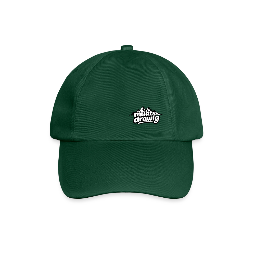 Baumwoll-Baseballkappe Unisex - muats drawig - Flaschengrün