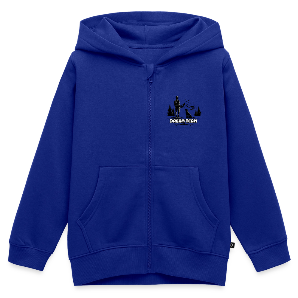 Kinder Premium Kapuzenweste Jungs - Dream Team - Royalblau