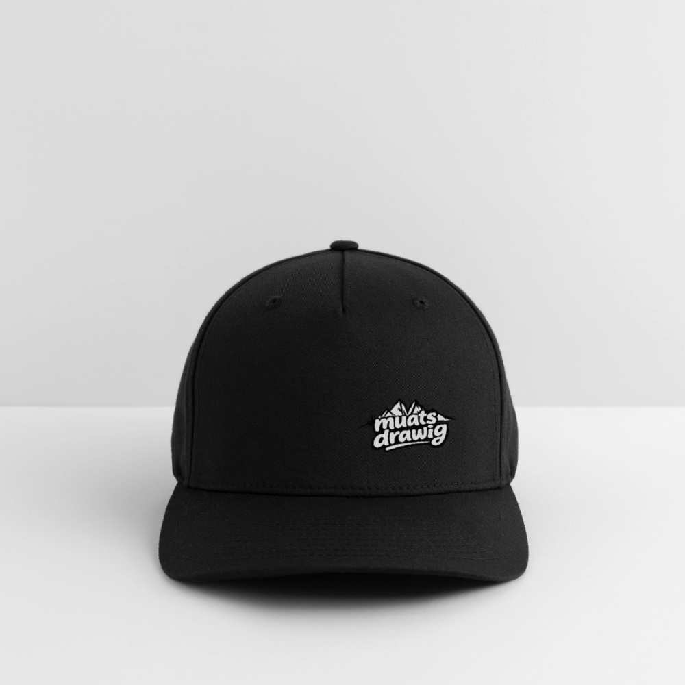 Flexfit Cap - muats drawig - Schwarz