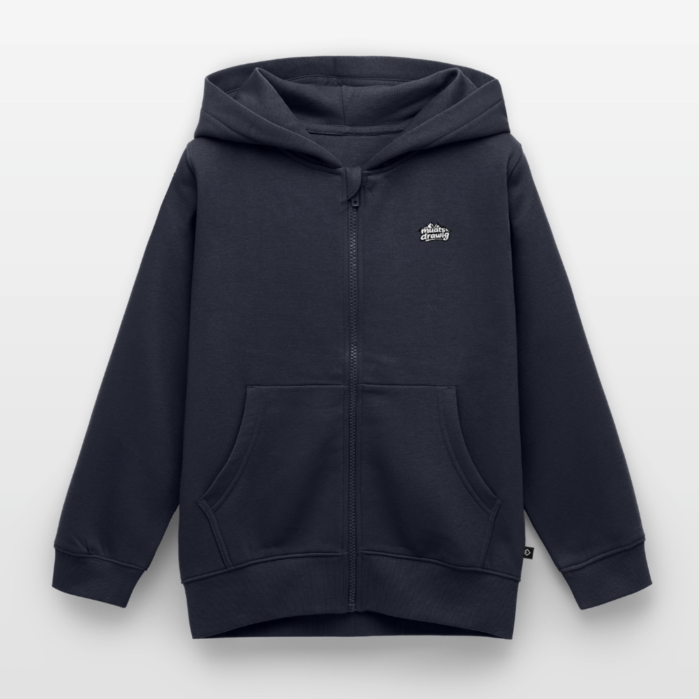 Kinder Premium Kapuzenweste - muats drawig - Navy