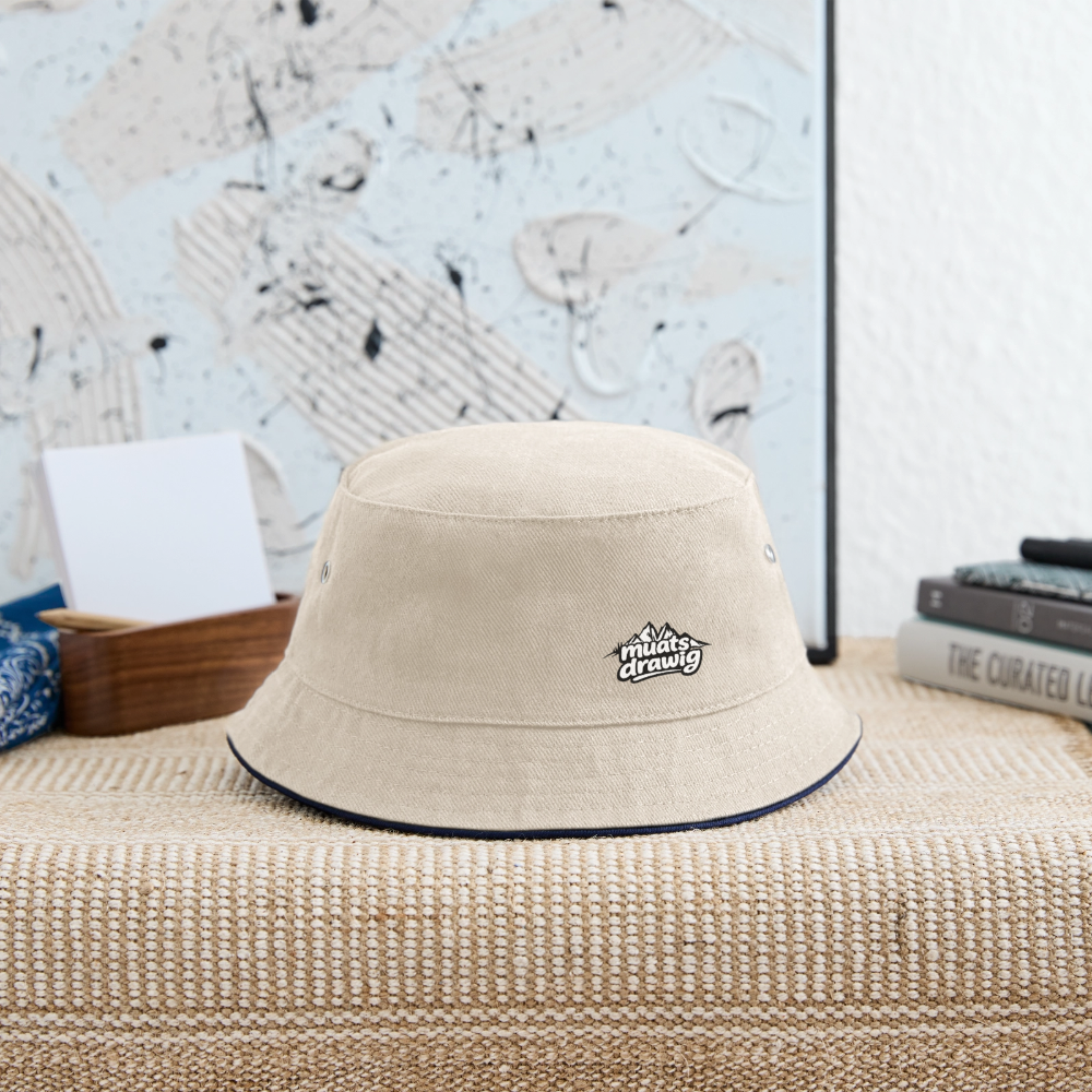 Kinder Wander-Hut - muats drawig - Natur/Navy