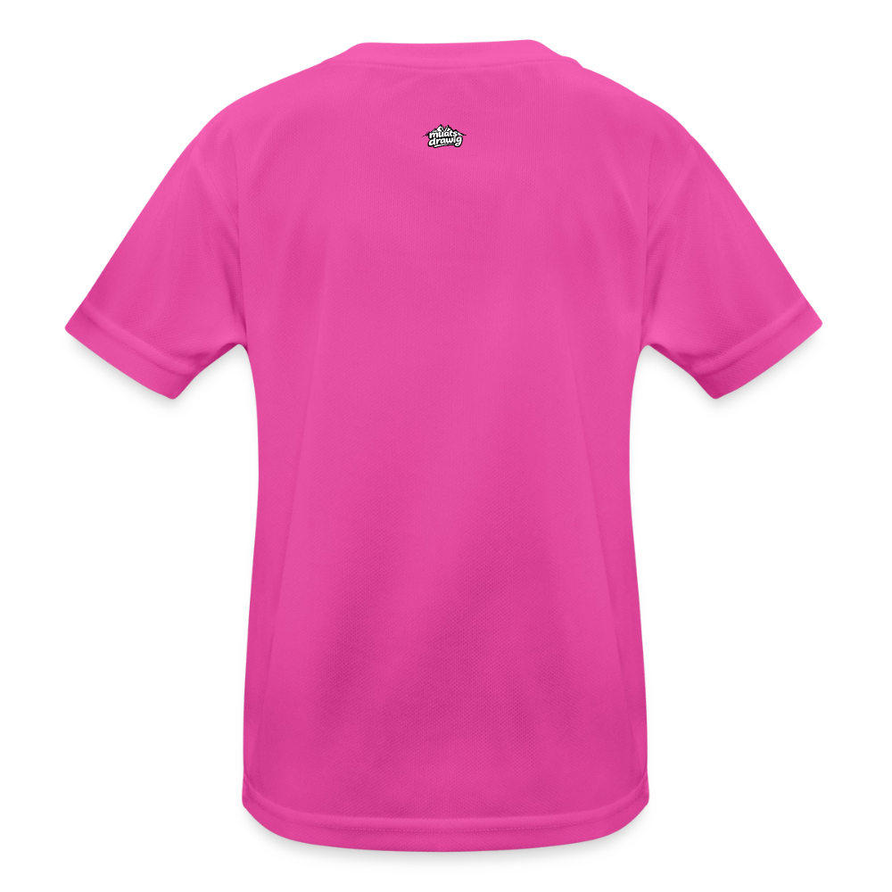 Kinder Funktions-T-Shirt Mädchen - Dream Team - hot Pink