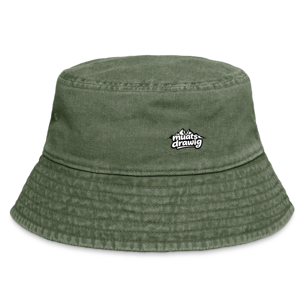 Vintage Wander-Hut Unisex - muats drawig - Olivgrün vintage