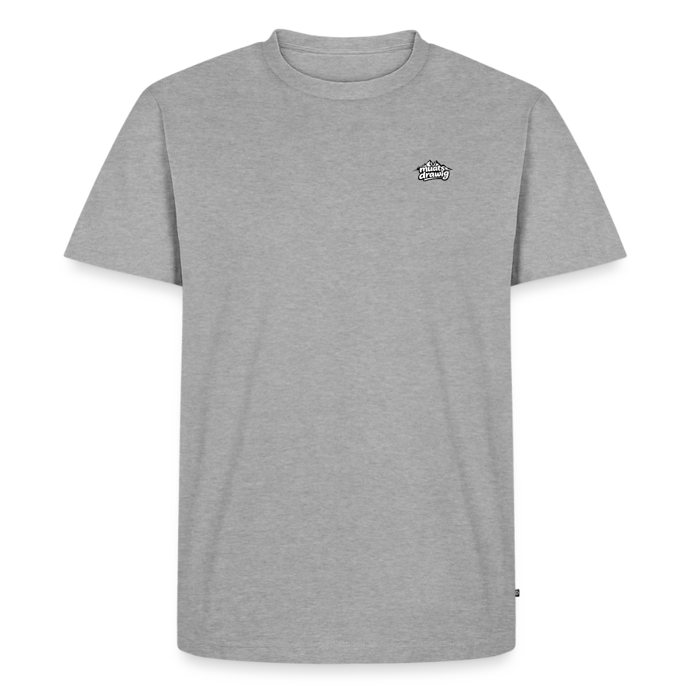 Männer Premium T-Shirt - muats drawig - Grau meliert