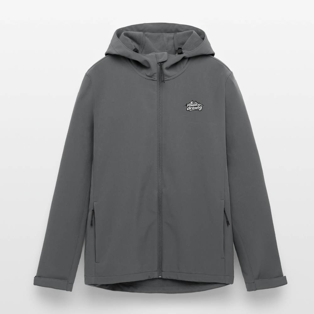 Recycelte Männer Softshell-Jacke - muats drawig - Anthrazit