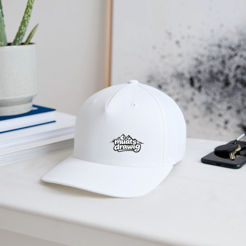 Flexfit Cap - muats drawig - Weiß